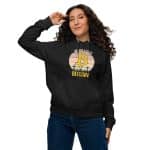 Unisex eco raglan hoodie - Jesus Loves Bitcoin - Image 8