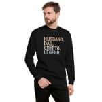 Unisex Premium Sweatshirt - Husband Dad Crypto Legend - Image 3