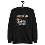 Unisex Premium Sweatshirt - Husband Dad Crypto Legend - Image 4