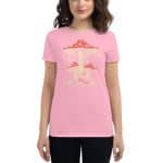 Women's short sleeve t-shirt - Boho Retro Hippie Mushrooms - Image 8