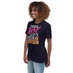 Women's Relaxed T-Shirt - This Girl Loves Her Bitcoin - Image 2