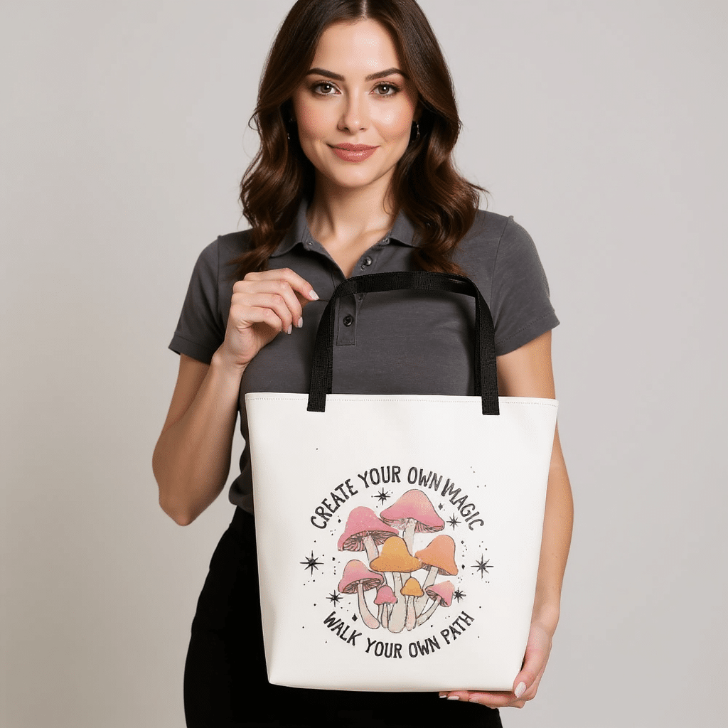 All-Over Print Large Tote Bag - Create Your Own Magic - Image 2