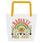 All-Over Print Large Tote Bag - Radiate Positivity - Image 3