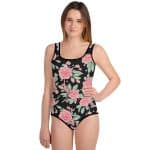 All-Over Print Youth Swimsuit - Funky Flora