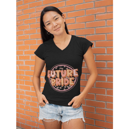 Women’s relaxed v-neck t-shirt - Future Bride