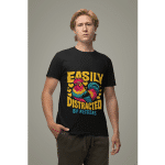 Unisex classic tee - Easily Distracted By Peckers