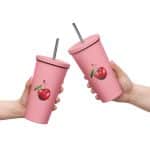 Insulated tumbler with a straw - Fresh Delicious Summer Fruit - Image 10