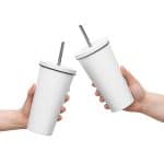 Insulated tumbler with a straw - Fresh Delicious Summer Fruit - Image 18