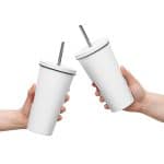 Insulated tumbler with a straw - Fresh Delicious Summer Fruit - Image 19