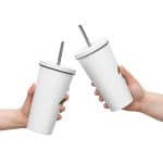 Insulated tumbler with a straw - Fresh Delicious Summer Fruit - Image 20