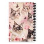 Spiral notebook -  Spring Cats - Image 3