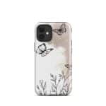 Tough Case for iPhone® - Boho Line Art Flowers - Image 7