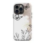 Tough Case for iPhone® - Boho Line Art Flowers - Image 29