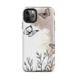 Tough Case for iPhone® - Boho Line Art Flowers - Image 6