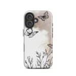 Tough Case for iPhone® - Boho Line Art Flowers - Image 40
