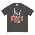 Unisex garment-dyed heavyweight t-shirt - Rock Star - Image 38