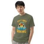 Unisex garment-dyed heavyweight t-shirt - Keep It Simple And Go Hiking - Image 17