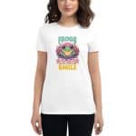 Women's short sleeve t-shirt - Frogs Make Me Smile - Image 18