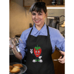 Organic cotton apron - Strawberry Fruit Cartoon