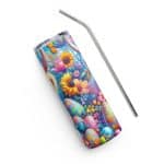 Stainless steel tumbler -Highland Cow Easter - Image 4