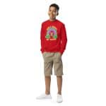 Youth crewneck sweatshirt - Don't Worry Be Hoppy - Image 23