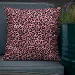 Premium Pillow -  Pink and Gold Leopard - Image 11