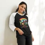 3/4 sleeve raglan shirt - It's Okay To Be Different - Image 12