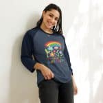 3/4 sleeve raglan shirt - It's Okay To Be Different - Image 13