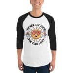 3/4 sleeve raglan shirt - Never Let Them Dim Your Light - Image 19