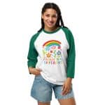 3/4 sleeve raglan shirt - It's Okay To Be Different - Image 10