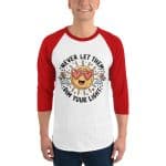 3/4 sleeve raglan shirt - Never Let Them Dim Your Light - Image 22