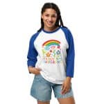 3/4 sleeve raglan shirt - It's Okay To Be Different - Image 5