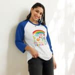 3/4 sleeve raglan shirt - It's Okay To Be Different - Image 16