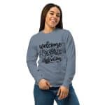 Garment-dyed heavyweight long-sleeve shirt - Welcome To Our Celebration - Image 2