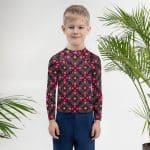 Kids Rash Guard - Pink Abstract Pattern - Image 5
