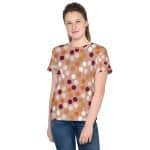 Youth crew neck t-shirt - Mod Flowers - Image 3