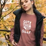 Unisex Long Sleeve Tee - Got Too Silly - Image 35
