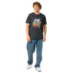 Unisex organic ribbed neck t-shirt - I'm Paint - Image 3