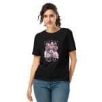 Women’s organic ribbed neck t-shirt - Cute But Feral