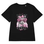 Women’s organic ribbed neck t-shirt - Cute But Feral - Image 17