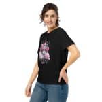Women’s organic ribbed neck t-shirt - Cute But Feral - Image 2