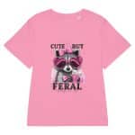Women’s organic ribbed neck t-shirt - Cute But Feral - Image 23