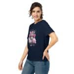 Women’s organic ribbed neck t-shirt - Cute But Feral - Image 4
