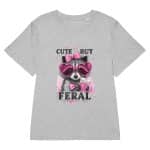 Women’s organic ribbed neck t-shirt - Cute But Feral - Image 27