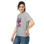 Women’s organic ribbed neck t-shirt - Cute But Feral - Image 9