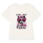 Women’s organic ribbed neck t-shirt - Cute But Feral - Image 31