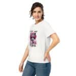 Women’s organic ribbed neck t-shirt - Cute But Feral - Image 11