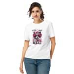 Women’s organic ribbed neck t-shirt - Cute But Feral - Image 14