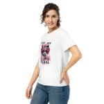 Women’s organic ribbed neck t-shirt - Cute But Feral - Image 13