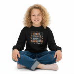 Youth crewneck sweatshirt - Stars Stripes Moon And Fireworks - Image 5